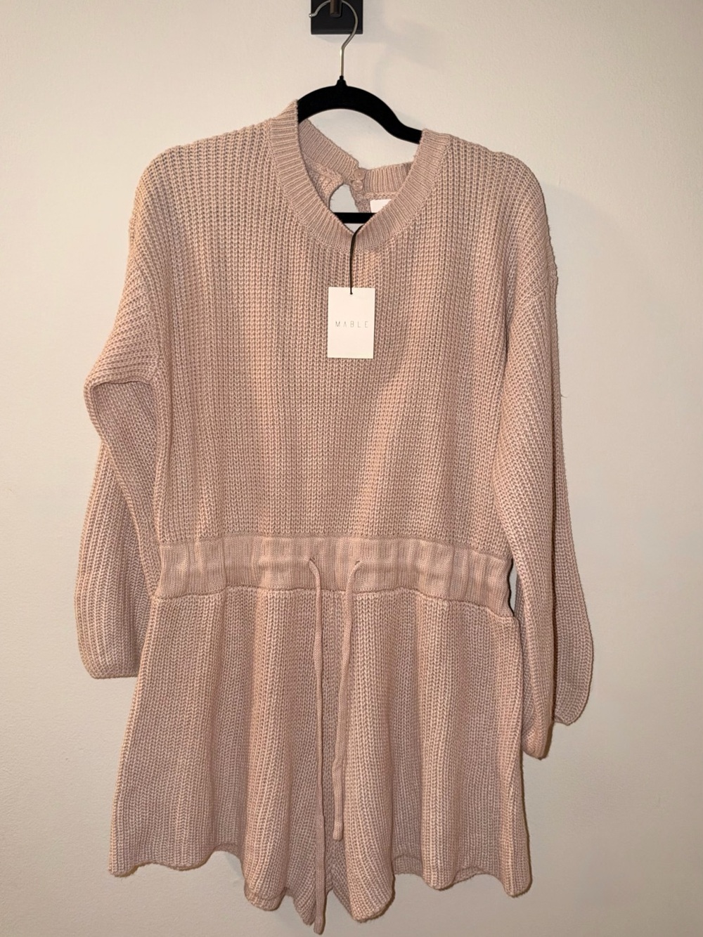 Taupe Sweater Romper
